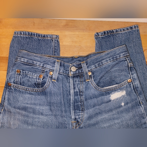 Levi 501 Skinny in Sansome Street, W26, L28, Button Jeans - Picture 4 of 13